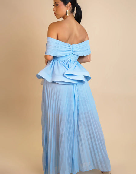 PAINTED SKIES PANT SET - BLUE