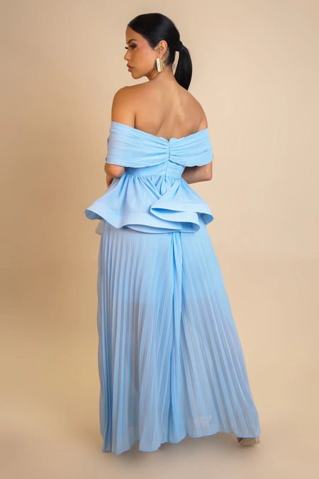 PAINTED SKIES PANT SET - BLUE