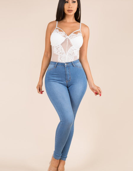 Lace Mesh Bodysuit