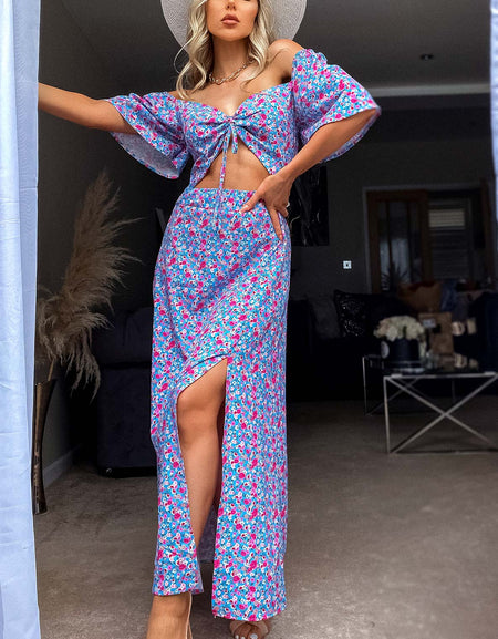 Floral Cut Out Dress