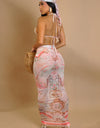 YACHT DAY FOUR PIECE SKIRT SET -
PINK-GREEN