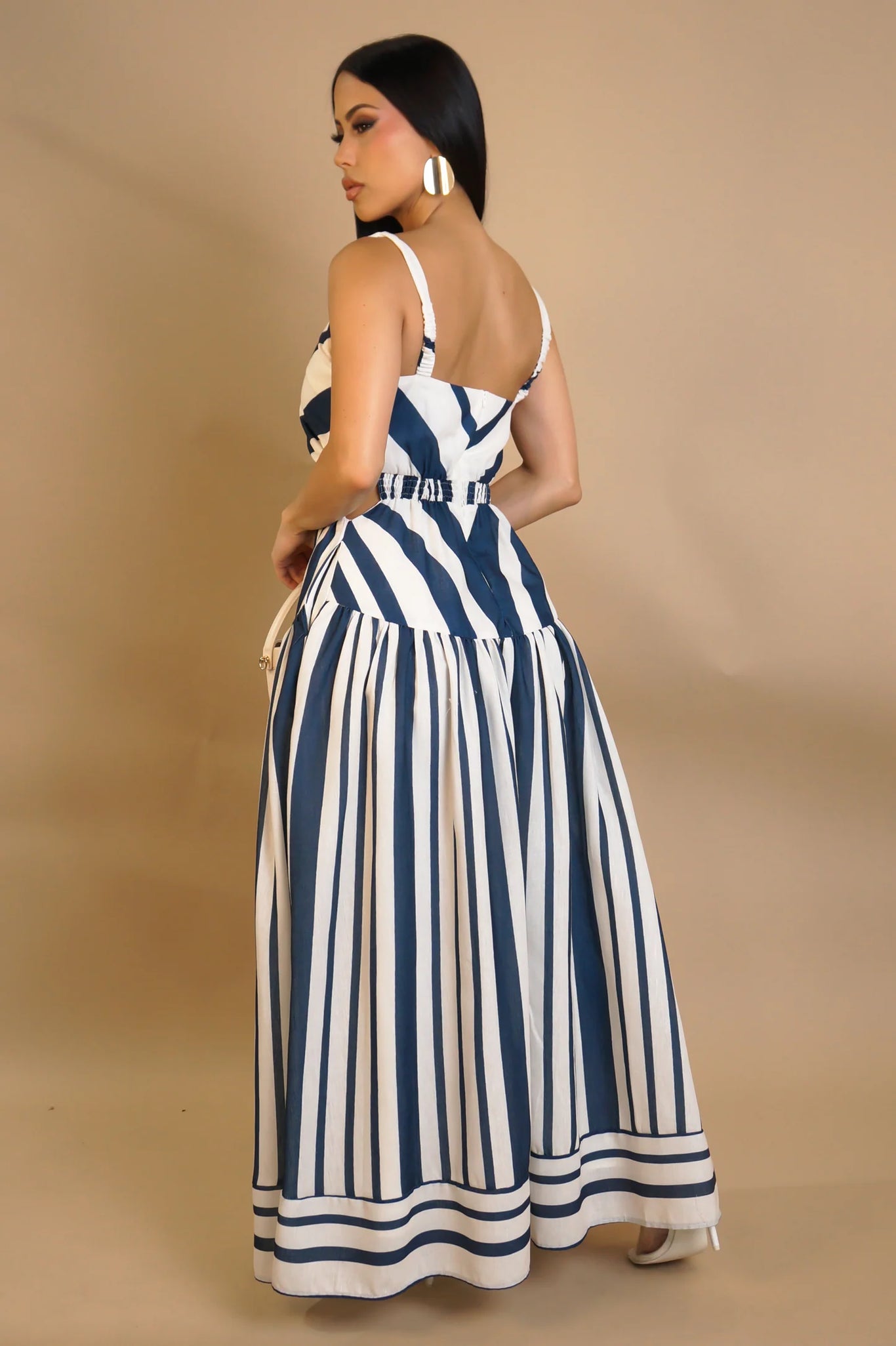 SEASONAL GROWTH MAXI DRESS-GREEN AND BLUE