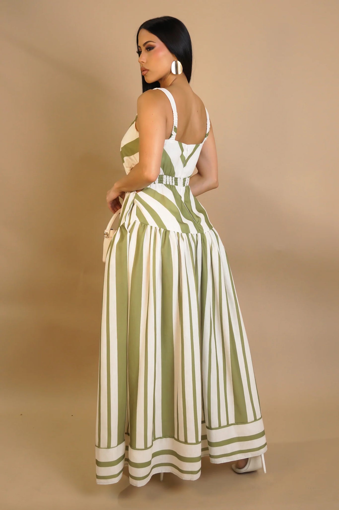 SEASONAL GROWTH MAXI DRESS-GREEN AND BLUE