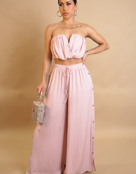 JETSETTER PANT SET - BLUE AND PINK