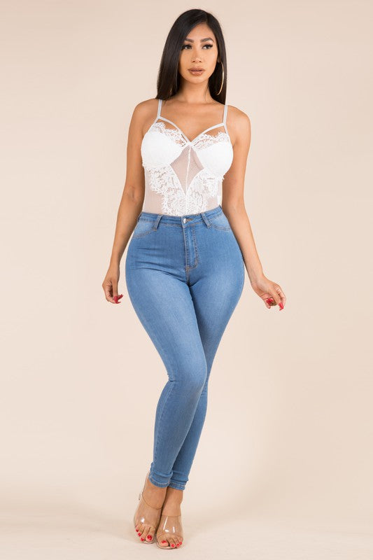 Lace Mesh Bodysuit