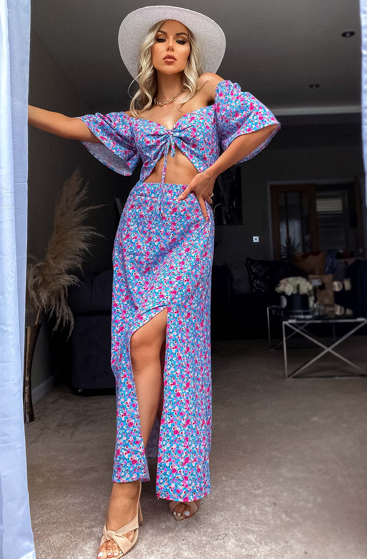 Floral Cut Out Dress