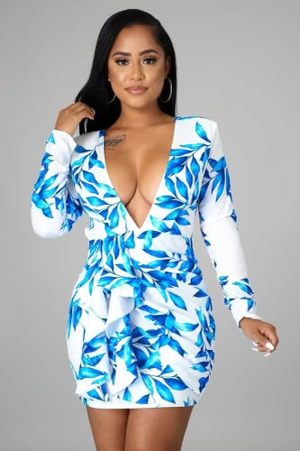Icy Leaves Dress