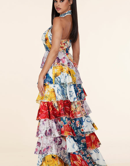 Floral Collage Dress