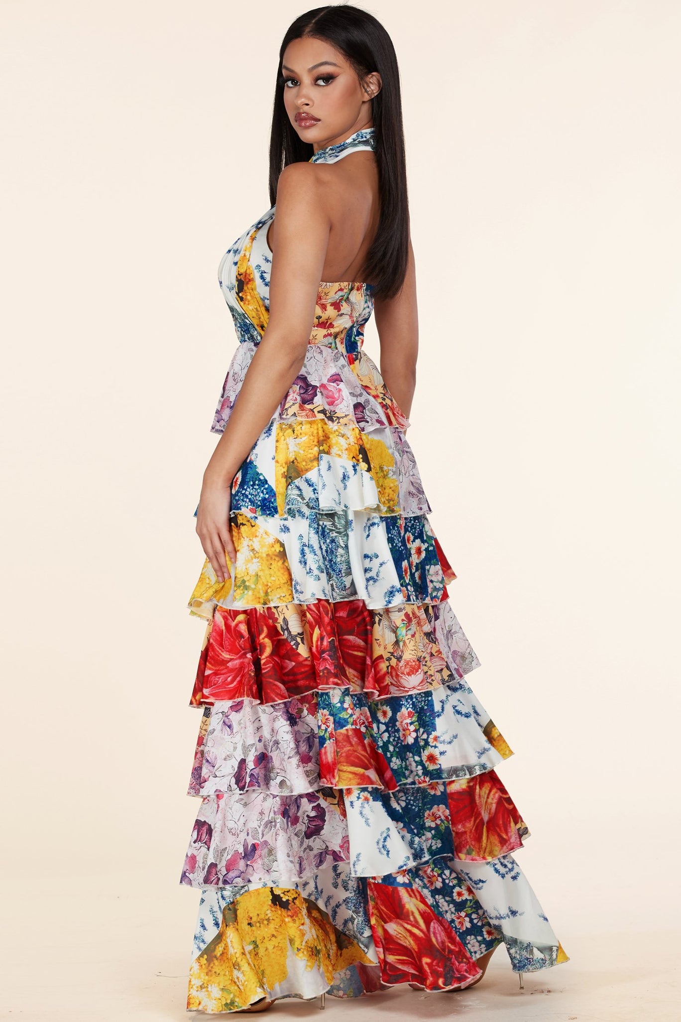 Floral Collage Dress