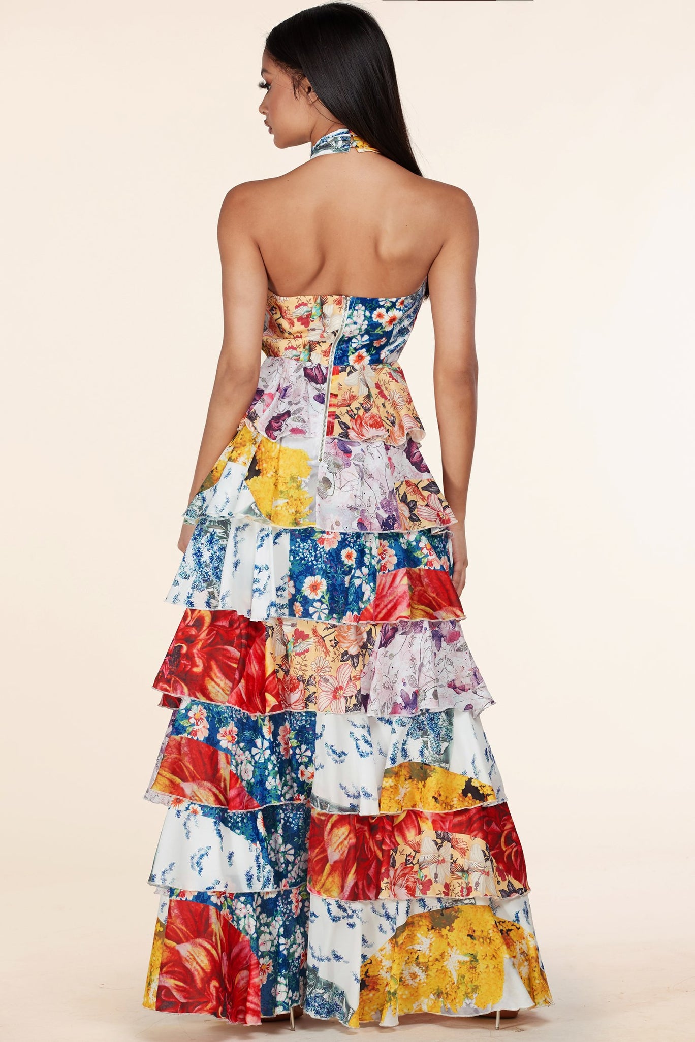 Floral Collage Dress